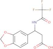 3-(1,3-Benzodioxol-5-yl)-3-[(2,2,2-trifluoroacetyl)amino]propanoic acid