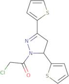 1-[3,5-Bis(thiophen-2-yl)-4,5-dihydro-1H-pyrazol-1-yl]-2-chloroethan-1-one