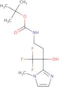 tert-Butyl N-[4,4,4-trifluoro-3-hydroxy-3-(1-methyl-1H-imidazol-2-yl)butyl]carbamate