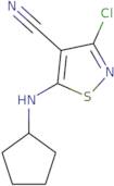 3-Chloro-5-(cyclopentylamino)-1,2-thiazole-4-carbonitrile