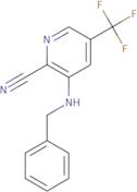 3-(Benzylamino)-5-(trifluoromethyl)pyridine-2-carbonitrile