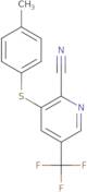 3-(p-Tolylsulfanyl)-5-(trifluoromethyl)pyridine-2-carbonitrile