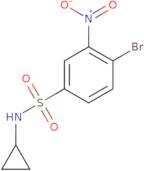 4-bromo-N-cyclopropyl-3-nitrobenzene-1-sulfonamide