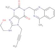 7-(But-2-yn-1-yl)-8-((2-hydroxyethyl)amino)-3-methyl-1-((4-methylquinazolin-2-yl)methyl)-1H-purine-2,6(3H,7H)-dione
