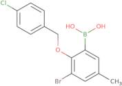 3-Bromo-2-(4'-chlorobenzyloxy)-5-methylphenylboronic acid