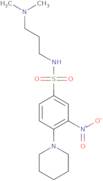 N-[3-(Dimethylamino)propyl]-3-nitro-4-(piperidin-1-yl)benzene-1-sulfonamide