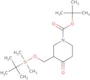 tert-butyl 3-tert-butyldimethylsilyl)oxy)methyl)-4-oxopiperidine-1-carboxylate