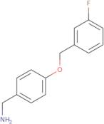 {4-[(3-Fluorophenyl)methoxy]phenyl}methanamine