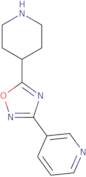 3-[5-(Piperidin-4-yl)-1,2,4-oxadiazol-3-yl]pyridine