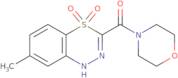 (7-Methyl-4,4-dioxido-1H-4,1,2-benzothiadiazin-3-yl)-4-morpholinylmethanone