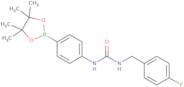 1-(4-Fluorobenzyl)-3-(4-(4,4,5,5-tetramethyl-1,3,2-dioxaborolan-2-yl)phenyl)urea