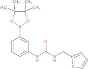 1-[3-(4,4,5,5-Tetramethyl-1,3,2-dioxaborolan-2-yl)phenyl]-3-[(thiophen-2-yl)methyl]urea