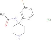 N-[4-(3-Fluorophenyl)piperidin-4-yl]acetamide hydrochloride