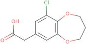 2-(9-Chloro-3,4-dihydro-2H-1,5-benzodioxepin-7-yl)acetic acid