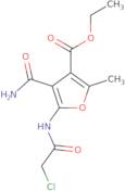 Ethyl 4-carbamoyl-5-(2-chloroacetamido)-2-methylfuran-3-carboxylate