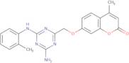 7-[[4-Amino-6-(2-methylanilino)-1,3,5-triazin-2-yl]methoxy]-4-methylchromen-2-one