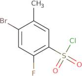 4-Bromo-2-fluoro-5-methylbenzene-1-sulfonyl chloride