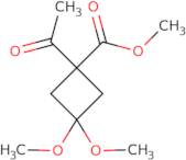 Methyl 1-acetyl-3,3-dimethoxycyclobutane-1-carboxylate