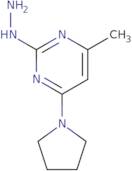 2-Hydrazinyl-4-methyl-6-(pyrrolidin-1-yl)pyrimidine