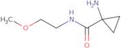 1-Amino-N-(2-methoxyethyl)cyclopropane-1-carboxamide