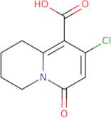 8-Chloro-6-oxo-2,3,4,6-tetrahydro-1H-quinolizine-9-carboxylic acid