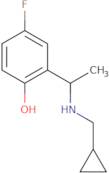 2-{1-[(Cyclopropylmethyl)amino]ethyl}-4-fluorophenol