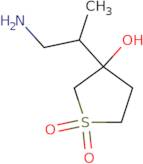 3-(1-Aminopropan-2-yl)-1,1-dioxothiolan-3-ol