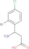 3-Amino-3-(2-bromo-4-chlorophenyl)propanoic acid