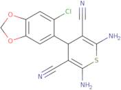 2,6-Diamino-4-(6-chloro-1,3-benzodioxol-5-yl)-4H-thiopyran-3,5-dicarbonitrile