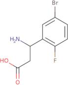 3-Amino-3-(5-bromo-2-fluorophenyl)propanoic acid