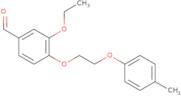 3-Ethoxy-4-[2-(4-methylphenoxy)ethoxy]benzaldehyde