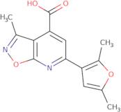 6-(2,5-Dimethylfuran-3-yl)-3-methyl-[1,2]oxazolo[5,4-b]pyridine-4-carboxylic acid