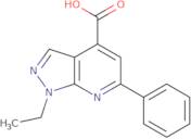 1-Ethyl-6-phenyl-1H-pyrazolo[3,4-b]pyridine-4-carboxylic acid