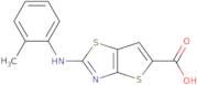 2-[(2-Methylphenyl)amino]thieno[2,3-d][1,3]thiazole-5-carboxylic acid