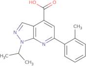 6-(2-Methylphenyl)-1-(propan-2-yl)-1H-pyrazolo[3,4-b]pyridine-4-carboxylic acid