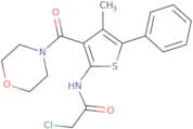 2-Chloro-N-[4-methyl-3-(morpholine-4-carbonyl)-5-phenylthiophen-2-yl]acetamide