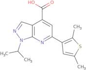 6-(2,5-Dimethylthiophen-3-yl)-1-(propan-2-yl)-1H-pyrazolo[3,4-b]pyridine-4-carboxylic acid