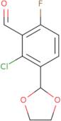 2-Chloro-3-(1,3-dioxolan-2-yl)-6-fluorobenzaldehyde