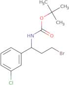 1-(Boc-amino)-3-bromo-1-(3-chlorophenyl)propane