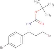 1-(Boc-amino)-3-bromo-1-(4-bromophenyl)propane