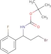 1-(Boc-amino)-3-bromo-1-(2-fluorophenyl)propane