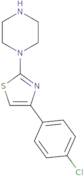 4-(4-Chlorophenyl)-2-(piperazin-1-yl)thiazole trihydrate