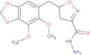 5-(6,7-Dimethoxy-benzo[1,3]dioxol-5-ylmethyl)-4,5-dihydro-isoxazole-3-carboxylic acid hydrazide