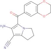 2-Amino-3-(2,3-dihydro-benzo[1,4]dioxine-6-carbonyl)-6,7-dihydro-5H-pyrrolizine-1-carbonitrile