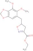 5-(6,7-Dimethoxy-benzo[1,3]dioxol-5-ylmethyl)-4,5-dihydro-isoxazole-3-carboxylic acid ethyl ester