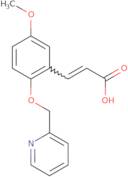 (2E)-3-{5-Methoxy-2-[(pyridin-2-yl)methoxy]phenyl}prop-2-enoic acid