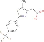 {5-Methyl-2-[4-(trifluoromethyl)phenyl]-1,3-thiazol-4-yl}acetic acid