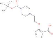 3-(2-Piperazin-1-ylethoxy)thiophene-2-carboxylic acid, N4-BOC protected
