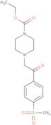 Ethyl 4-{2-[4-(methylsulphonyl)phenyl]-2-oxoethyl}piperazine-1-carboxylate