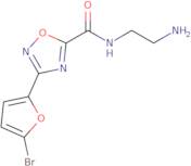 3-(5-Bromo-furan-2-yl)-[1,2,4]oxadiazole-5-carboxylic acid (2-amino-ethyl)-amide